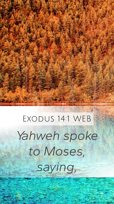 Exodus 14:1 WEB Bible Verse Image