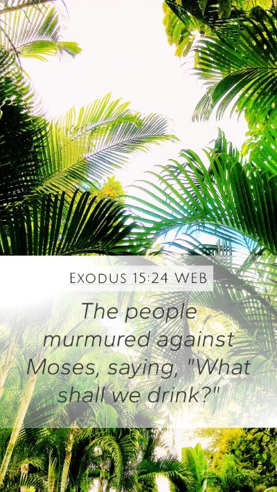 Exodus 15:24 WEB Bible Verse Image