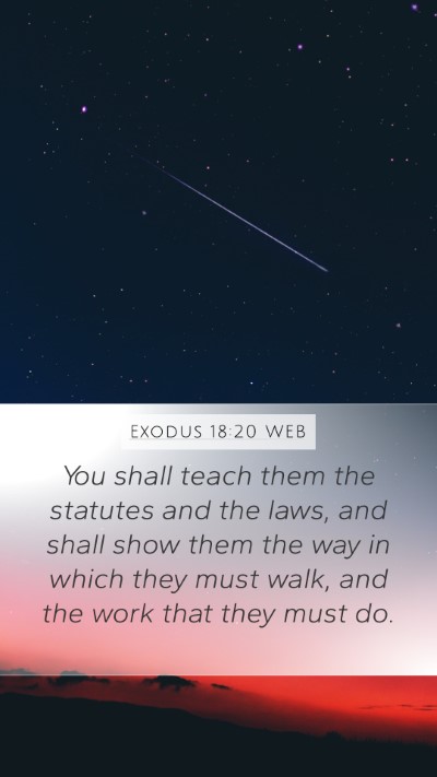 Exodus 18:20 WEB Bible Verse Image