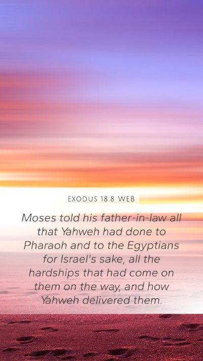 Exodus 18:8 WEB Bible Verse Image