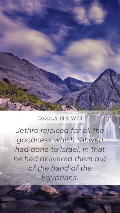 Exodus 18:9 WEB Bible Verse Image