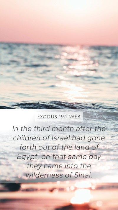 Exodus 19:1 WEB Bible Verse Image