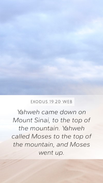 Exodus 19:20 WEB Bible Verse Image