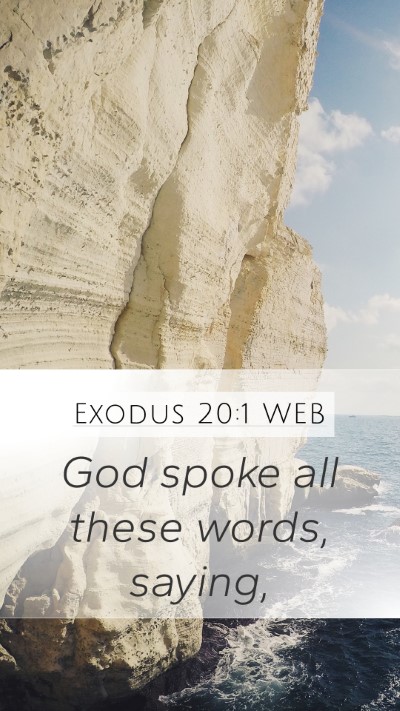 Exodus 20:1 WEB Bible Verse Image