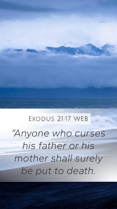 Exodus 21:17 WEB Bible Verse Image