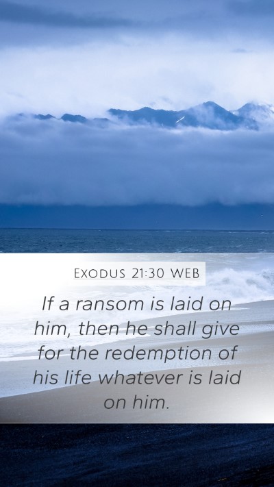 Exodus 21:30 WEB Bible Verse Image