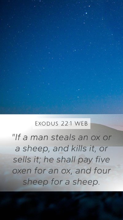 Exodus 22:1 WEB Bible Verse Image