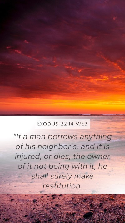 Exodus 22:14 WEB Bible Verse Image