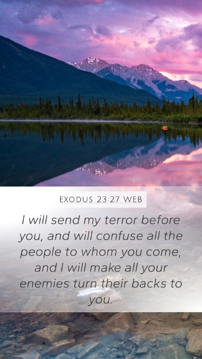 Exodus 23:27 WEB Bible Verse Image