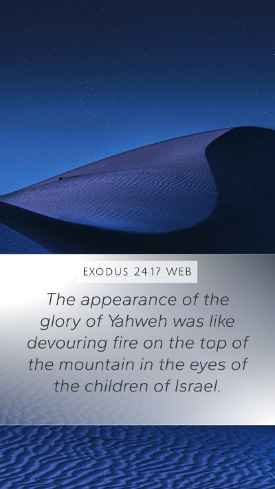 Exodus 24:17 WEB Bible Verse Image