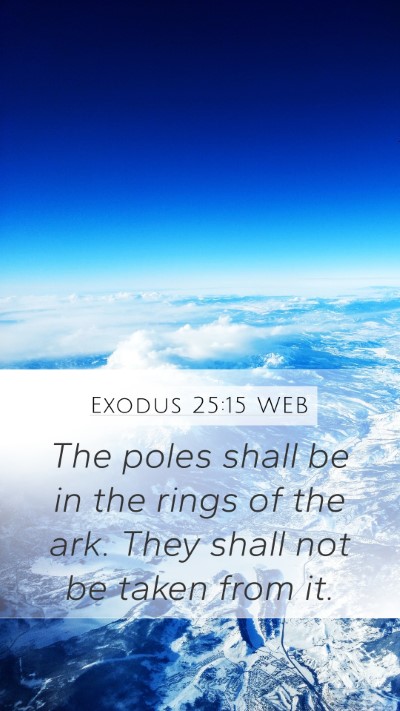 Exodus 25:15 WEB Bible Verse Image
