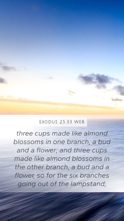Exodus 25:33 WEB Bible Verse Image