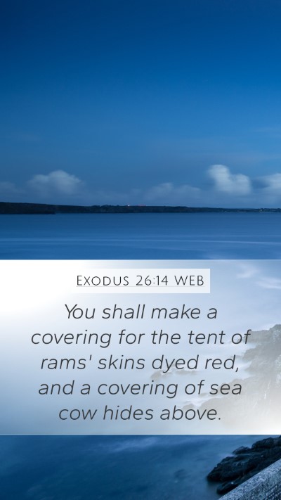 Exodus 26:14 WEB Bible Verse Image