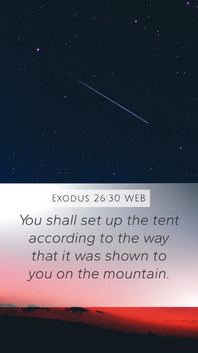 Exodus 26:30 WEB Bible Verse Image