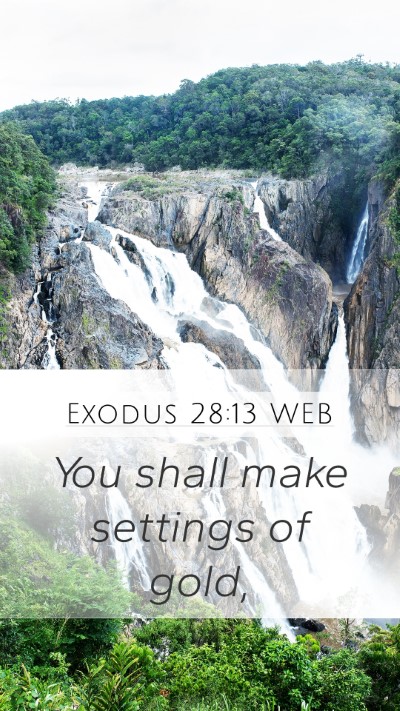 Exodus 28:13 WEB Bible Verse Image