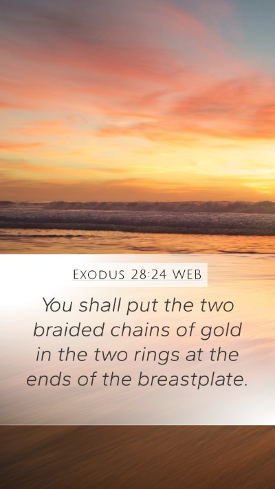 Exodus 28:24 WEB Bible Verse Image