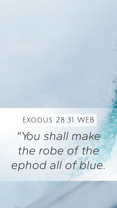 Exodus 28:31 WEB Bible Verse Image