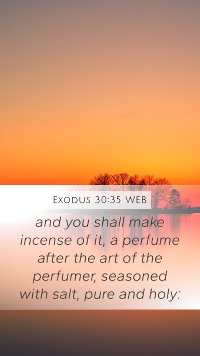 Exodus 30:35 WEB Bible Verse Image
