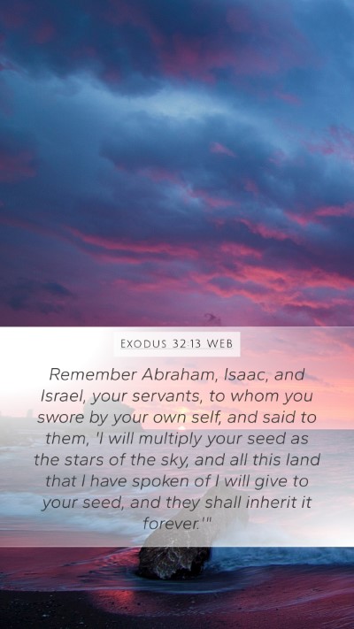 Exodus 32:13 WEB Bible Verse Image