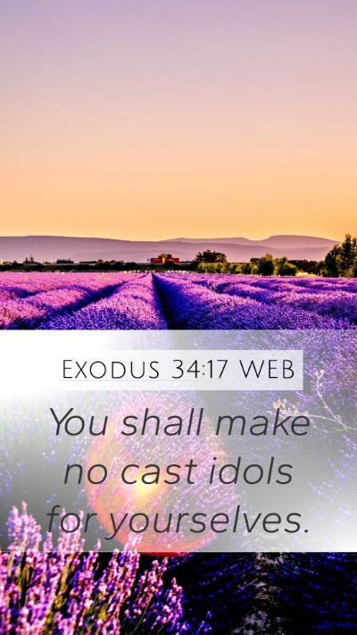 Exodus 34:17 WEB Bible Verse Image