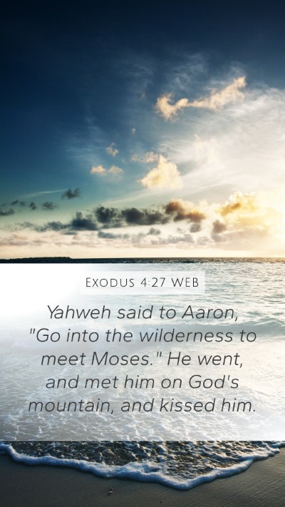 Exodus 4:27 WEB Bible Verse Image