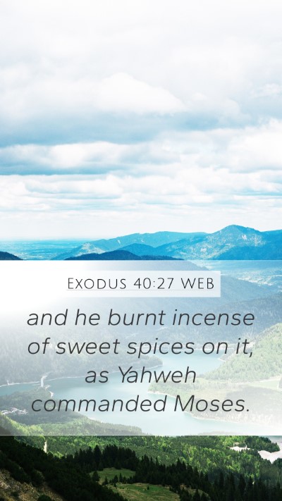 Exodus 40:27 WEB Bible Verse Image