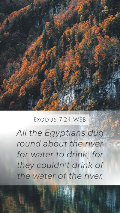 Exodus 7:24 WEB Bible Verse Image