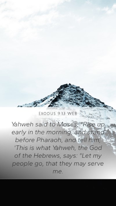 Exodus 9:13 WEB Bible Verse Image