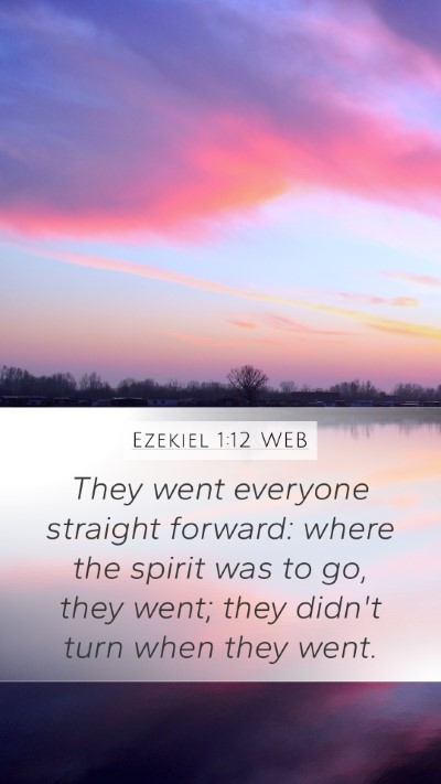 Ezekiel 1:12 WEB Bible Verse Image