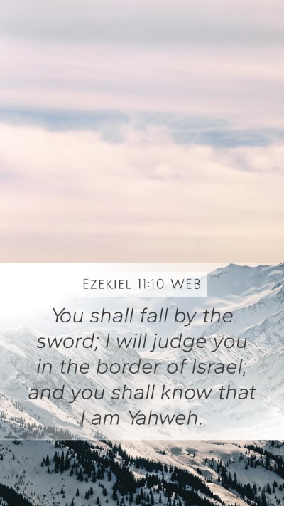 Ezekiel 11:10 WEB Bible Verse Image