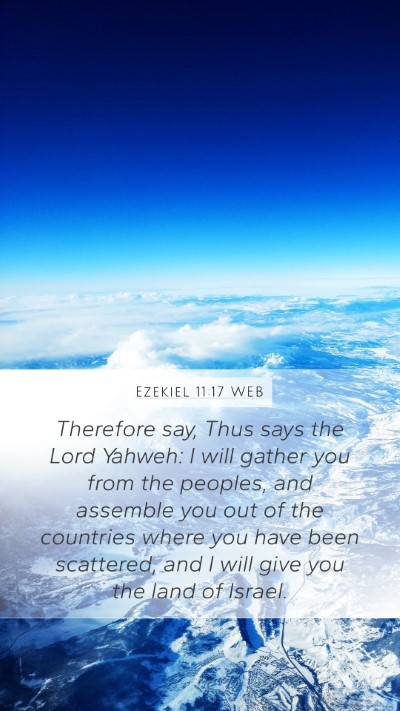 Ezekiel 11:17 WEB Bible Verse Image