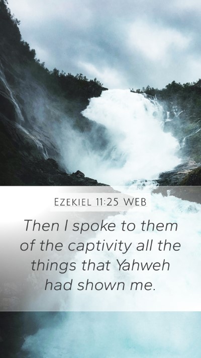 Ezekiel 11:25 WEB Bible Verse Image