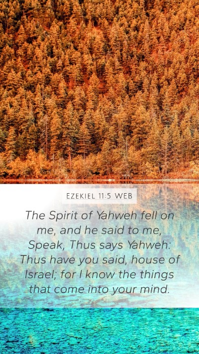 Ezekiel 11:5 WEB Bible Verse Image