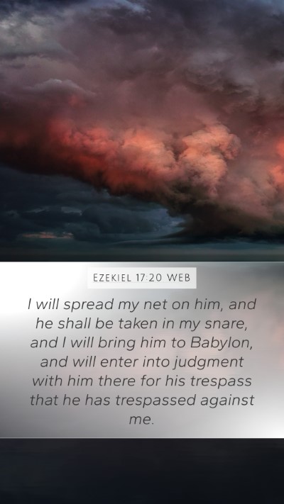 Ezekiel 17:20 WEB Bible Verse Image
