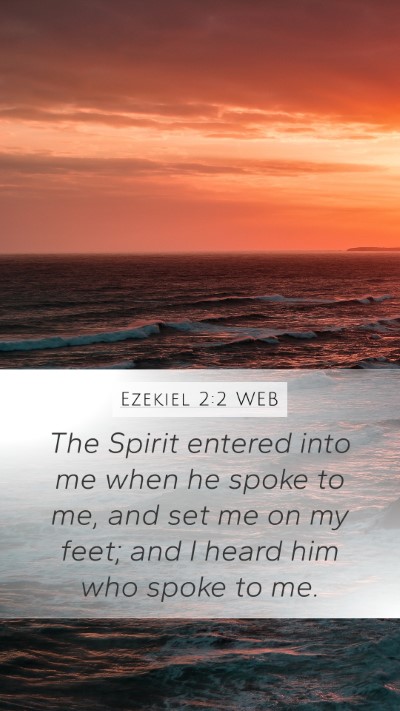 Ezekiel 2:2 WEB Bible Verse Image