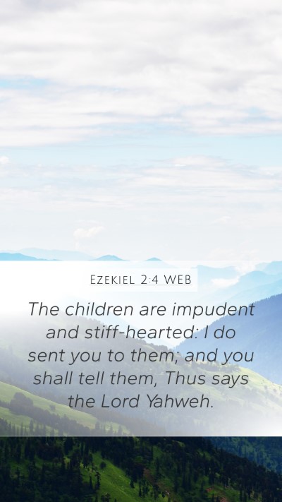 Ezekiel 2:4 WEB Bible Verse Image