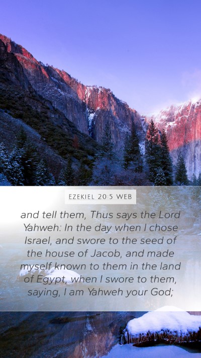 Ezekiel 20:5 WEB Bible Verse Image