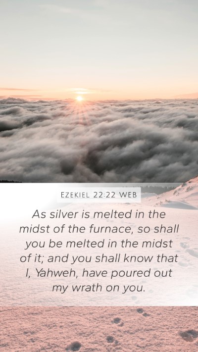 Ezekiel 22:22 WEB Bible Verse Image