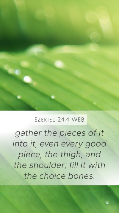 Ezekiel 24:4 WEB Bible Verse Image