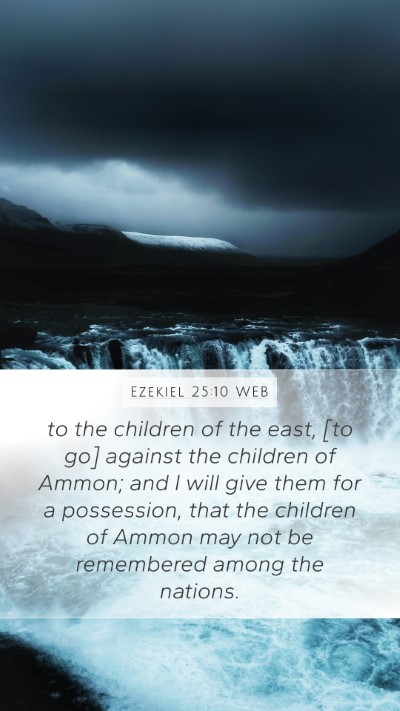 Ezekiel 25:10 WEB Bible Verse Image
