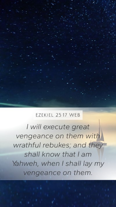 Ezekiel 25:17 WEB Bible Verse Image