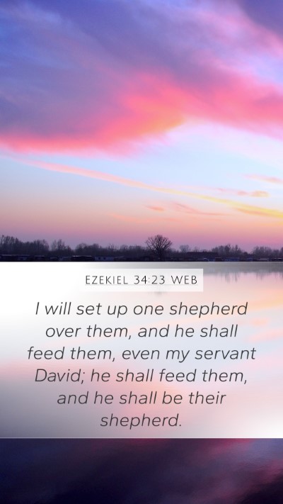Ezekiel 34:23 WEB Bible Verse Image