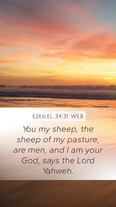 Ezekiel 34:31 WEB Bible Verse Image