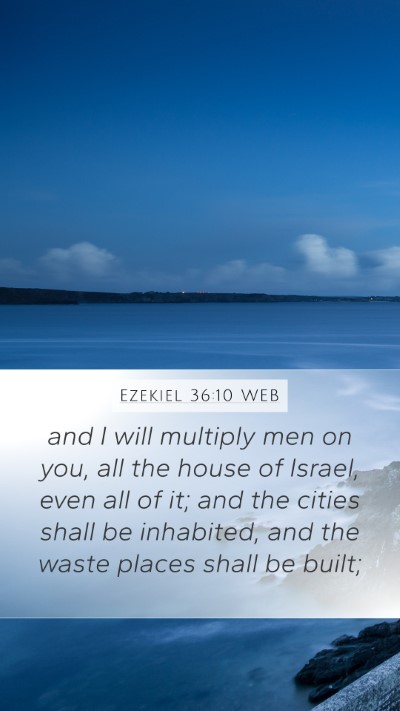 Ezekiel 36:10 WEB Bible Verse Image