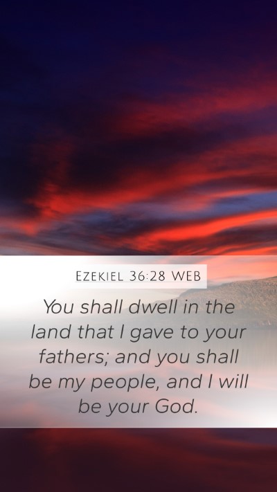 Ezekiel 36:28 WEB Bible Verse Image