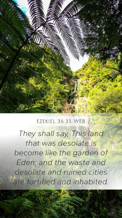 Ezekiel 36:35 WEB Bible Verse Image