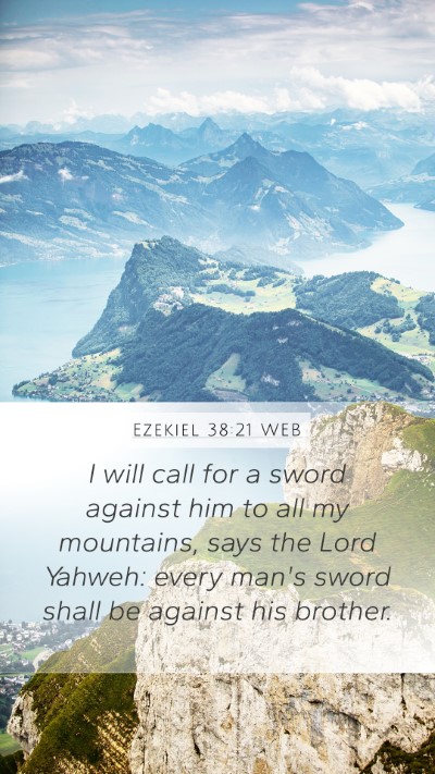 Ezekiel 38:21 WEB Bible Verse Image