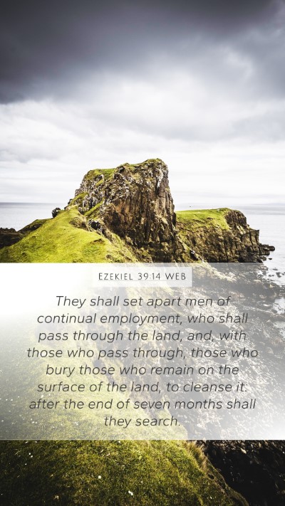Ezekiel 39:14 WEB Bible Verse Image