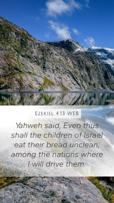 Ezekiel 4:13 WEB Bible Verse Image