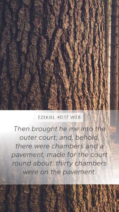 Ezekiel 40:17 WEB Bible Verse Image